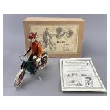 DBS 'Rolli 230' Tin Toy Cyclist w/Box