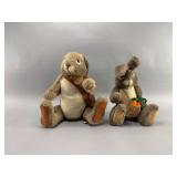 Pair of Plush Dakin Rabbits, 15' & 16'