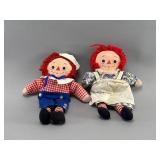 Knickerbocker Raggedy Ann & Andy 13in Dolls Pair