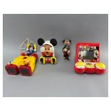 Vintage Mickey Mouse Toys Lot, Disney Branded