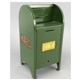 Vintage Green Mail Bank Toy, 9 in.