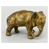 Brass Elephant Mechanical Bank