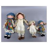 Vintage Knickerbocker Holly Hobbie Dolls, Set of 4