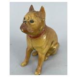 Vintage Boxer Cast Iron Coin Bank, 4in
