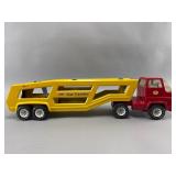 Tonka Red Truck And Yellow Car Carrier Toy Truck