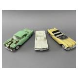 3 Vintage Plastic Model Cars