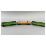 American Flyer Green Freight Cars Set