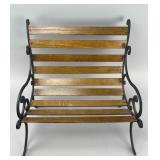 Wood and Metal Bench