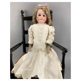 25-Inch Antique Bisque Doll, Germany Mark