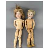 Armand Marseille Model 390 Bisque Head Dolls, Pair