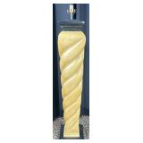 Plaster Twisted Column Table Lamp