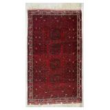 Turkoman Bokhara Hand-Knotted Rug 5'9' x 3'3'