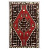 Pakistani Hand-Knotted Wool Rug 6'6' x 4'1'