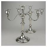 PR Fisher Silversmiths Sterling Candelabra 11-1/4'