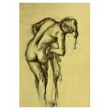 Print of Edgar Degas 'Bather Drying Herself'