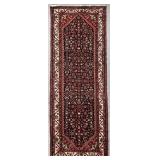 Persian Saraband Hand-Knotted Rug 9'8' x 3'7'