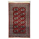 Pakistani Tekki Guls Hand-Knotted Rug 5'2' x 3'2'