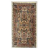 Karastan Ivory Kirman Rug 4' x 2'2'