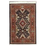 Persian Kashan Hand-Knotted Wool Rug 6'1' x 3'11'