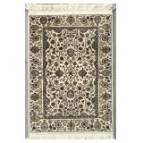 Indo-Persian Kashan Hand-Knotted Wool Rug 3' x2'1'