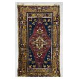 Turkish Anatolian Hand-Knotted Rug 4'3' x 2'7'