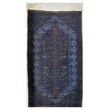 Pan-Asian Baluch Hand-Knotted Wool Rug 6'4' x 3'7'
