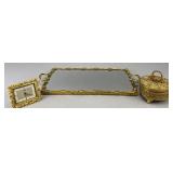 Decorative Clock with Floral Frame
