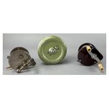 Group of Three Collectible Fishing Reels
