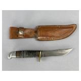 Western U.S.A. Hunting Knife with Sheath