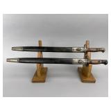 Pair WWI British P1907 SMLE Bayonets 1918
