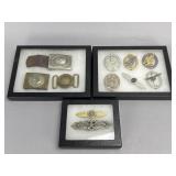 WWII German Military Insignia & Buckle Group