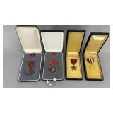 Four US Military Bronze Star Medals
