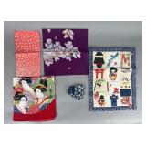 Quilted Wall Hanging with Japanese Motifs & More