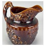 Ceramic Pitcher with Hound Handle