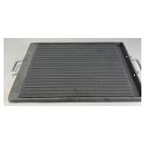 Cast Iron Griddle with Ribbed Surface