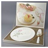 Mikasa April Rose Cake Set, 15.5 inches long