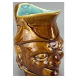 Sarreguemines Ceramic Relief Pitcher