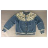 Vintage Scandinavian Wool Cardigan Sweater
