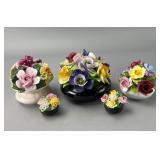 Five Ceramic Floral Posy Arrangements