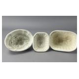 Set of Three Ceramic Food Molds 1 Wedgwood