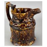 Bennington-Style Earthenware Pitcher