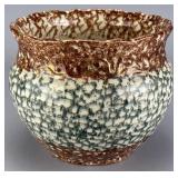 Textured Ceramic Vase with Crackle Glaze