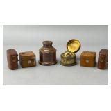Vintage Inkwells and Lighters Group