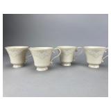 Pickard China 'Heirloom' Porcelain Cups, Set of 4
