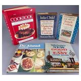 Group of Five Cookbooks, 11 inches tall