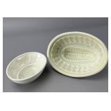 Pair of Ceramic Food Molds