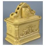 Beswick Yellow Ware Pen Holder, 6 inches long