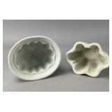 Ceramic Jelly Molds, Star & Floral Designs