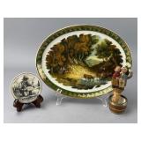 J. & Y. Crossman Plate Pastoral Scene