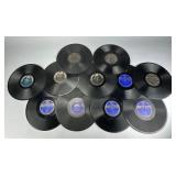 11 Columbia Vinyl Records, approx. 10 inches